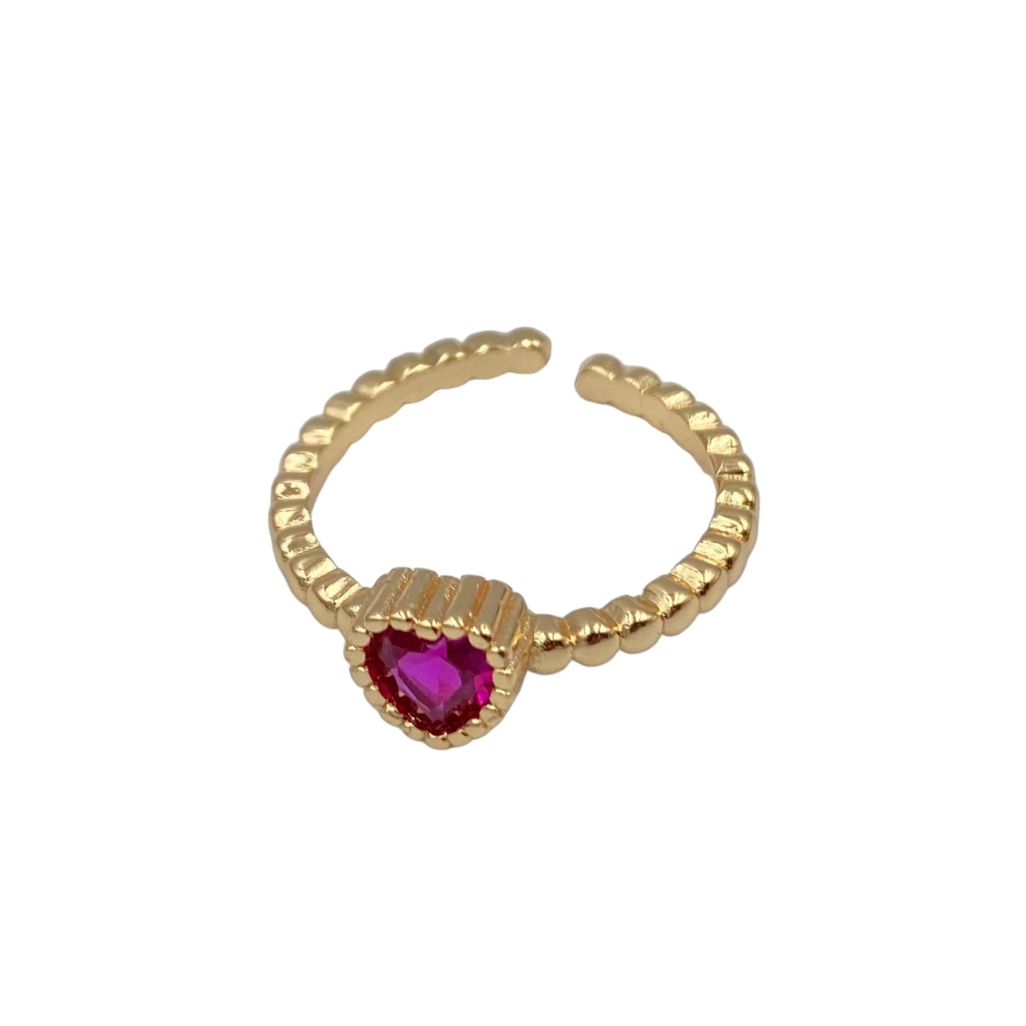 Anillo Corazón Rosa