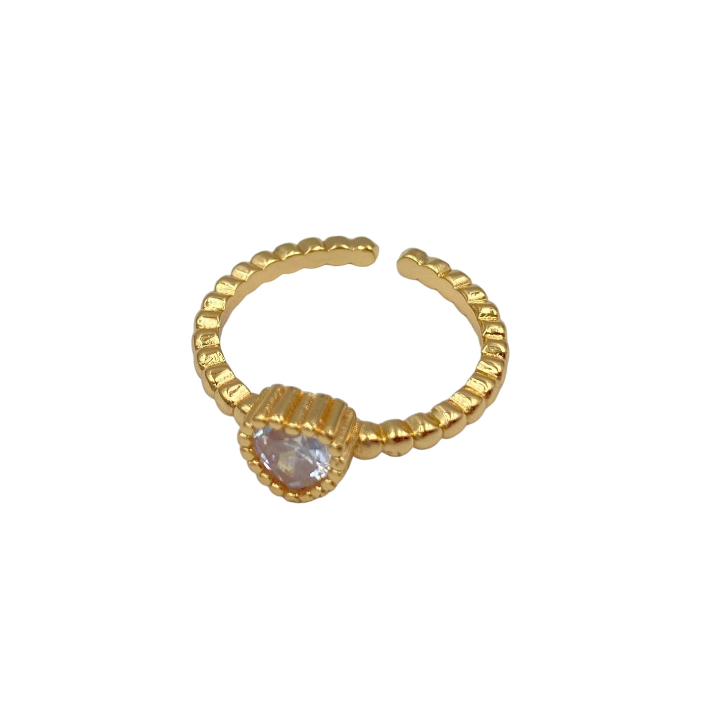 Anillo Corazón Blanco