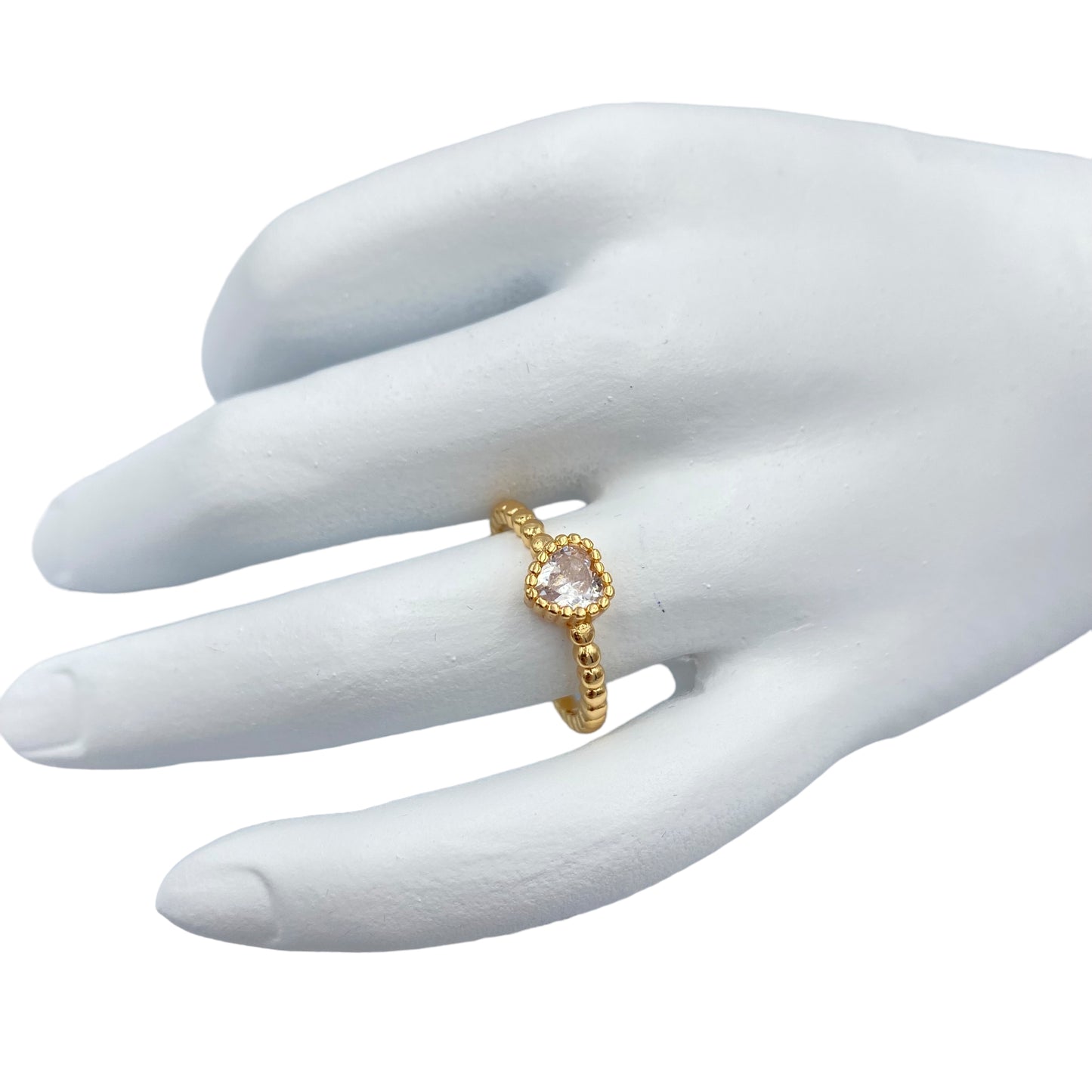 Anillo Corazón Blanco