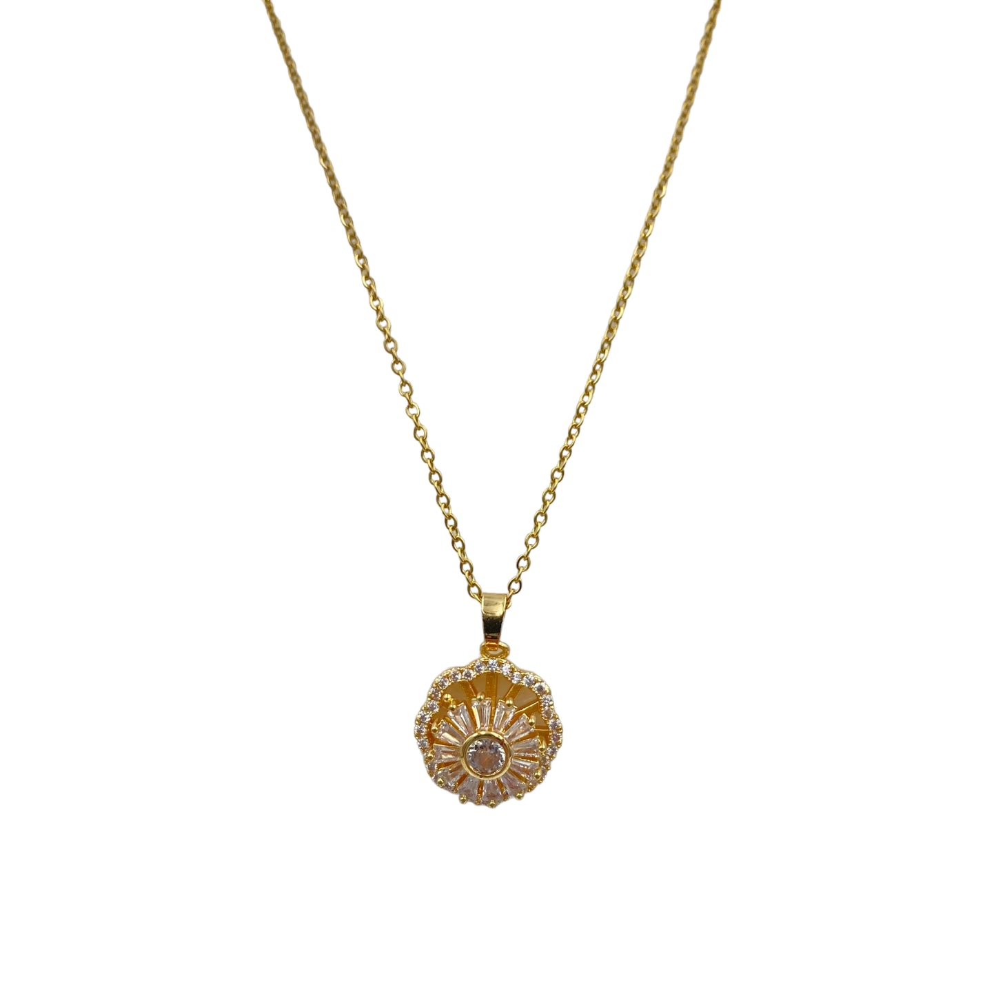 Set Giratorio Collar y Anillo con piedras