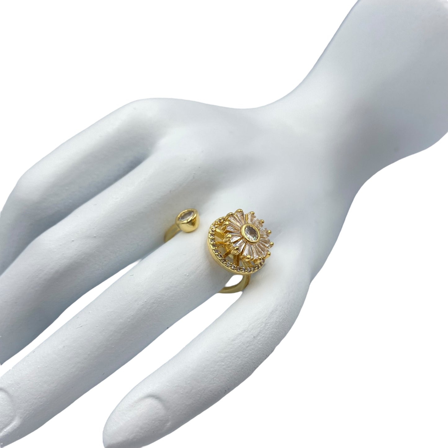 Set Giratorio Collar y Anillo con piedras