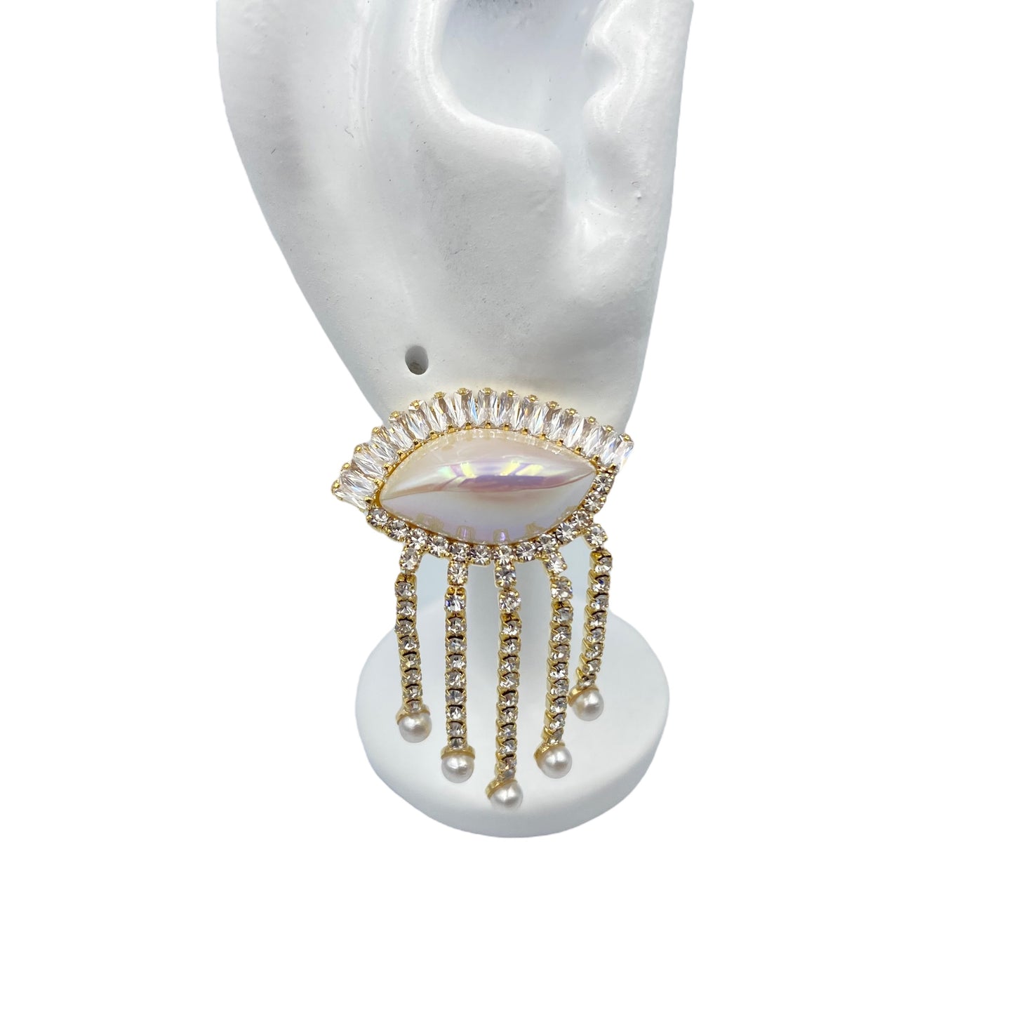 Aretes Brillo Plateado