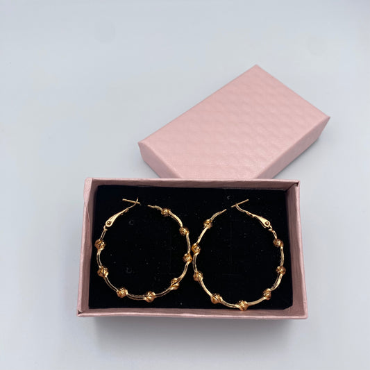 Aretes aros colgantes