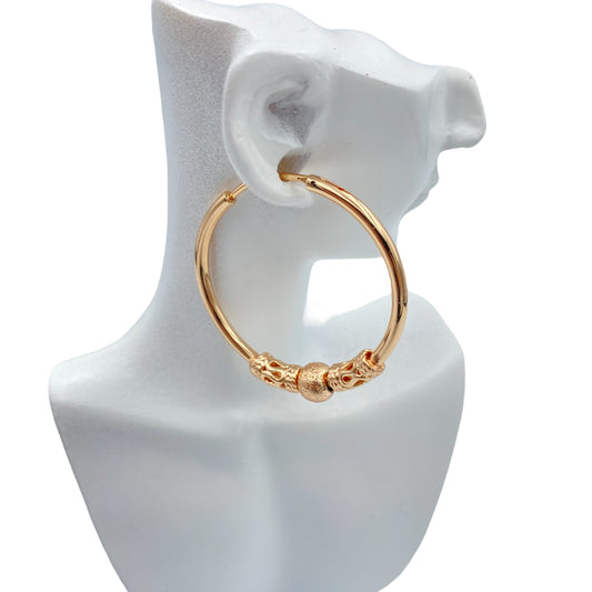 Aretes Argollas Brillantes