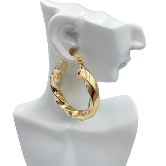 Aretes Trenzados Dorados