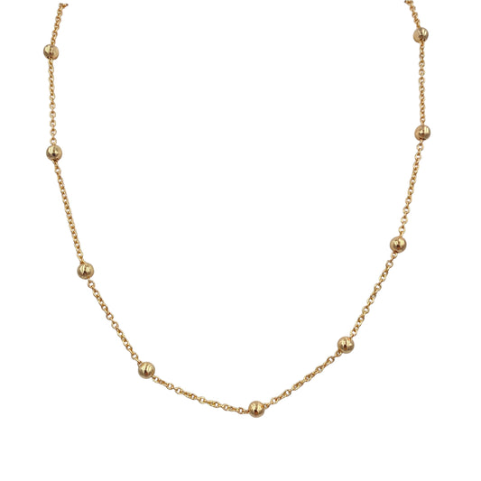 Collar Perlas Doradas
