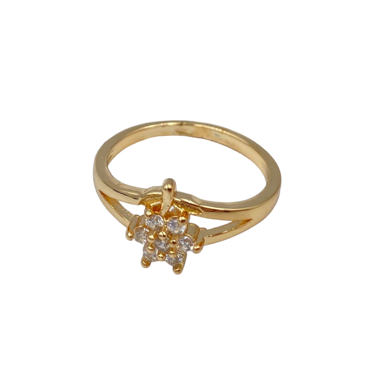 Anillo Flor con Piedras